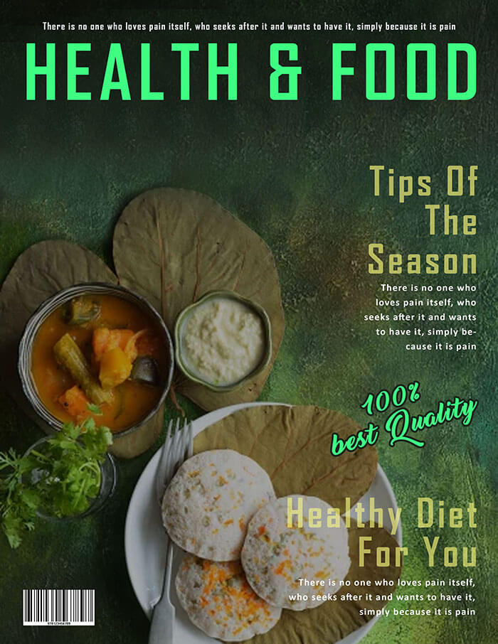Health & Food Magazine Cover